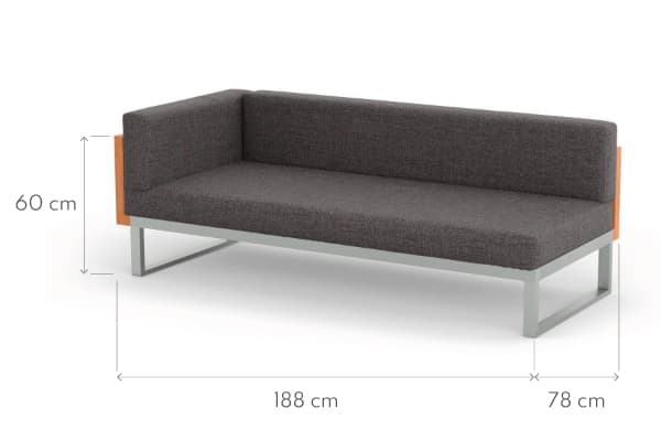 Sofa ogrodowa narożna prawa SYDNEY 7