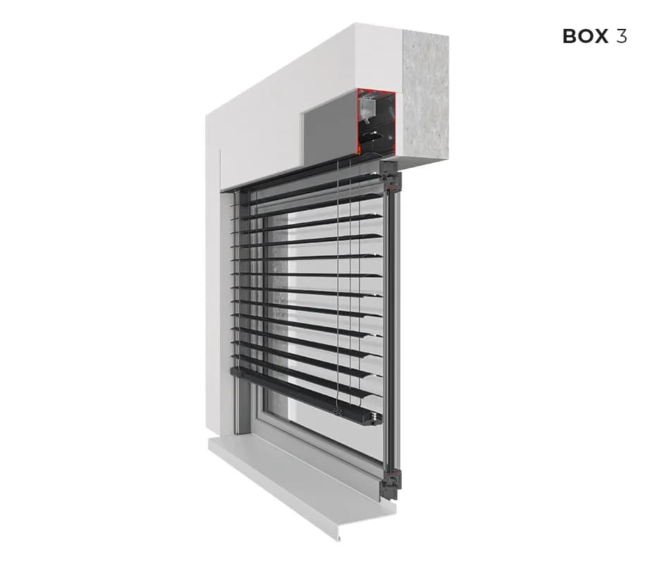 SkyFlow BOX BASIC — Żaluzje fasadowe Aluprof, Jarys Trójmiasto